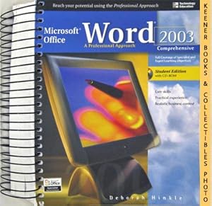 Immagine del venditore per Microsoft Office Word 2003 : A Professional Approach Comprehensive - Student Edition With CD - ROM venduto da Keener Books (Member IOBA)