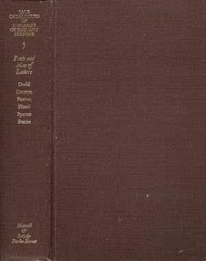 Immagine del venditore per Sale Catalogues of Libraries of Eminent Persons. Volume 5. Poets and Men of Letters venduto da Barter Books Ltd