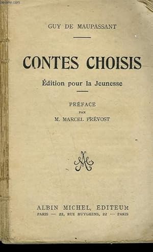 Bild des Verkufers fr CONTES CHOISIS. zum Verkauf von Le-Livre