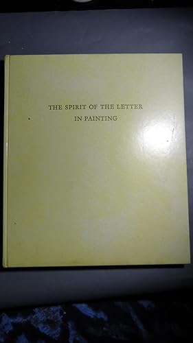 Seller image for THE SPIRIT OF THE LETTER IN PAINTING for sale by Ernesto Julin Friedenthal