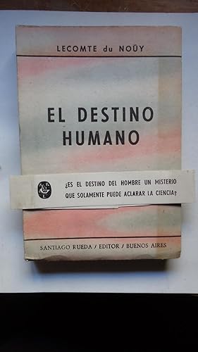 Imagen del vendedor de EL DESTINO HUMANO a la venta por Ernesto Julin Friedenthal