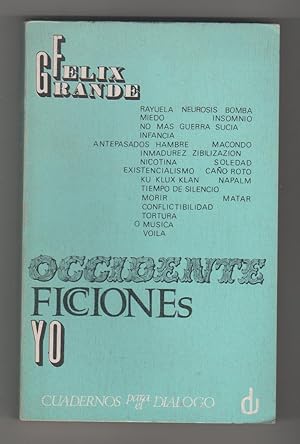 Seller image for Occidente, ficciones, yo for sale by Librera El Crabo