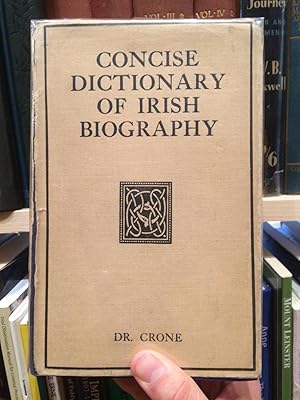 Seller image for A Consise Dictionary of Irish Biography for sale by Temple Bar Bookshop