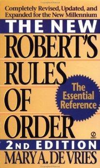 The New Robert's Rules of Order.