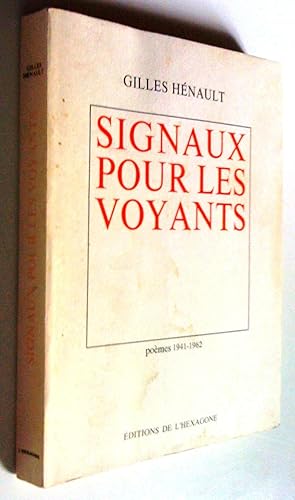 Seller image for Signaux pour les voyants. Pomes 1941-1962 for sale by Claudine Bouvier