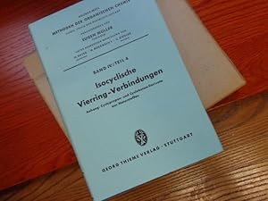 Seller image for Methoden der organischen Chemie (Houben-Weyl). Band IV/4: Isocyclische Vierring-Verbindungen. Anhang: Cyclopropan- und Cyclobutan-Derivate aus Naturstoffen for sale by suspiratio - online bcherstube