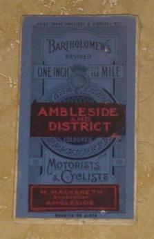 Bartholomew's Revised One Inch to Mile Ambleside and District for Motorists and Cyclists