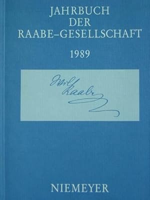 Bild des Verkufers fr Jahrbuch der Raabe-Gesellschaft 1989. Herausgegeben von Josef Daum und Hans-Jrgen Schrader unter Mitarbeit von Heinrich Detering und Ulf-Michael Schneider. Mit vielen Beitrgen namhafter Fachautoren. zum Verkauf von Antiquariat Tarter, Einzelunternehmen,