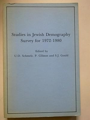 Studies In Jewish Demography - Survey For 1972-1980