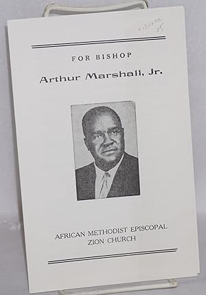 Imagen del vendedor de For Bishop Arthur Marshall, Jr. a la venta por Bolerium Books Inc.