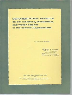 Imagen del vendedor de Deforestation Effects on Soil Moisture, Streamflow, and Water Balance in the Central Appalachians (USDA Forest Service Research Paper NE-259) a la venta por Bookfeathers, LLC