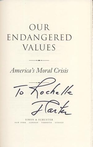 Our Endangered Values: America's Moral Crisis