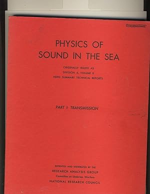 Seller image for Physics of Sound in the Sea Part 1: Transmission for sale by Richard Lemay