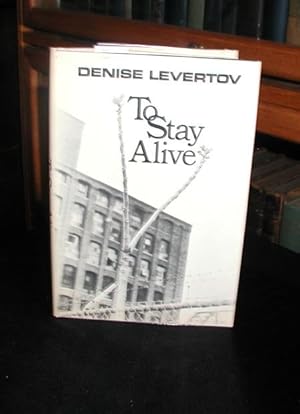 Seller image for To Stay Alive for sale by The Reluctant Bookseller