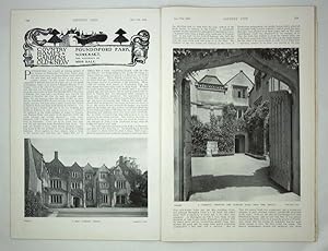 Original Issue of Country Life Magazine Dated June 17th 1916, with a Main Feature on Poundisford ...