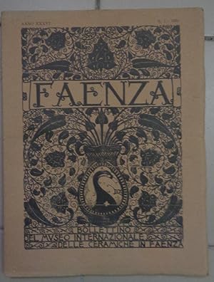 FAENZA, bollettino del museo internazionale delle ceramiche in Faenza - Tutto il pubblicato nel p...