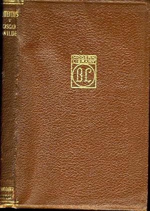Bild des Verkufers fr INTENTIONS: ML#96.1, 1919 Boni and Liveright Brown Leatherette. Wilde, as a leading spokesman for the English Aesthetic movement, promoted "art for art s sake" against critics who argued that art must serve a moral purpose. zum Verkauf von Shepardson Bookstall