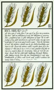 Seller image for Rye Bread from Thirty Recipes Suitable for Framing. for sale by Wittenborn Art Books