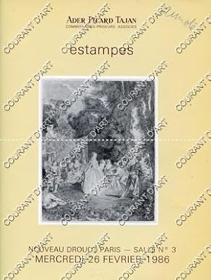 ESTAMPES. ECOLE ANCIENNE. GRAVURES DU XVIIIE SIECLE. ESTAMPES DES XIXE ET XXE SIECLES. [DURER. BO...