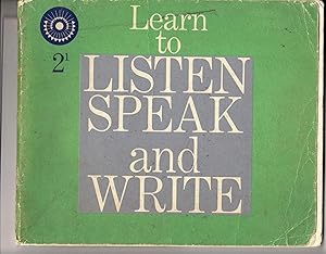 Image du vendeur pour Learn to Listen Speak and Write 2-1 mis en vente par Beverly Loveless