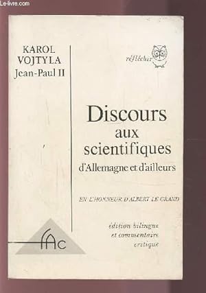 Seller image for DISCOURS AUX SCIENTIFIQUES D'ALLEMAGNE ET D'AILLEURS - EN L'HONNEUR D'ALBERT LE GRAND. for sale by Le-Livre