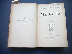 Musotte. Pièce en Trois Actes. Par Guy de Maupassant et Jacques Normand. [1ère édition - 1891].
