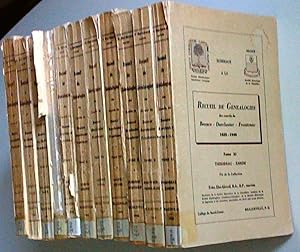 Recueil de généalogies des comtés de Beauce, Dorchester, Frontenac 1625-1946 (11 volumes)