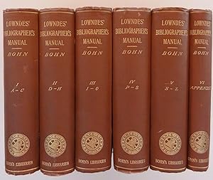 Immagine del venditore per The Bibliographer's Manual of English Literature, containing an account of rare, curious, and useful books, published in or relating to Great Britain and Ireland, revised and enlarged edition, 6 vols. venduto da George Ong Books
