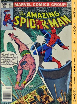 Imagen del vendedor de 0Marvel The Amazing Spider-Man: The Spider And The Sea - Scourge! - Vol. 1 No. 211, December 1980 a la venta por Keener Books (Member IOBA)
