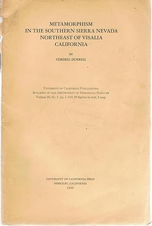 Bild des Verkufers fr Metamorphism in the Southern Sierra Nevada northeast of Visalia California. zum Verkauf von Tinakori Books