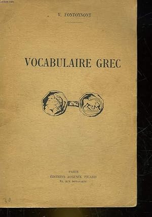 Bild des Verkufers fr VOCABULAIRE GREC zum Verkauf von Le-Livre