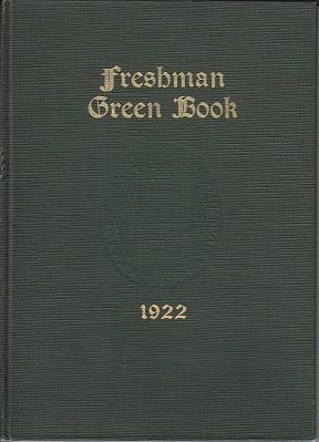 Bild des Verkufers fr Dartmouth Freshman Green Book 1922 zum Verkauf von Monroe Bridge Books, MABA Member