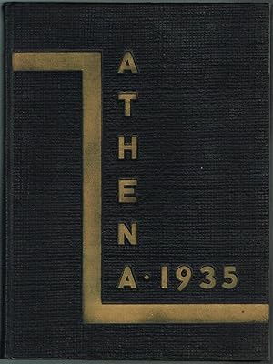 Seller image for THE ATHENA 1935:A GRAPHIC RECORD OF THE YEAR AT OHIO UNIVERSITY, ATHENS, OHIO (YEARBOOK) for sale by SUNSET BOOKS