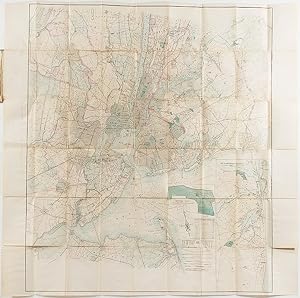 Topographical Map of New York and Vicinity Embracing Fifteen Cities and Above 1700 Square Miles