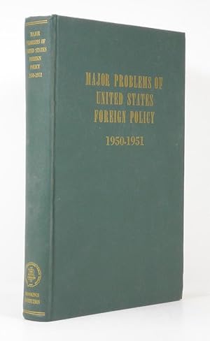 Image du vendeur pour Major Problems of United States Foreign Policy 1950-1951 mis en vente par Banjo Booksellers, IOBA