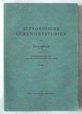 Altnordische Lehnwortstudien I,II,III Sonderabdruck aus dem Arkiv för ...