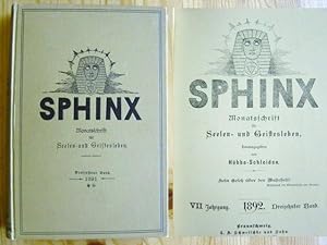 Sphinx - Monatsschrift für Seelen- und Geistesleben, VII Jahrgang. 1892. XIII Band. Dreizehnter