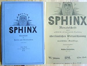 Sphinx - Monatsschrift für die geschichtliche und experimentale Begründung der übersinnlichen Wel...