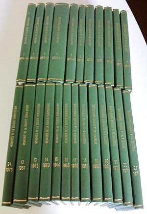 Mémoires de la Société généalogique canadienne-française, vol. 1, 1944-45 au vol. 24, 1973