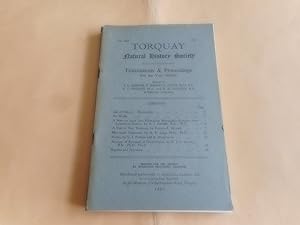 Image du vendeur pour Torquay Natural History Society:Transactions and Proceedings for the Year 1959-60 mis en vente par David Pearson