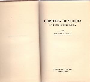 Seller image for CRISTINA DE SUECIA (LA REINA INCOMPRENDIDA) for sale by Libreria 7 Soles