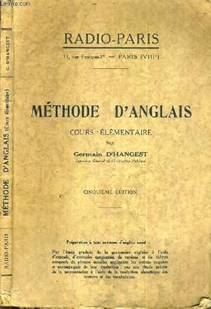 Seller image for RADIO-PARIS - METHODE D'ANGLAIS - COUR ELEMENTAIRE - 5me EDITION. for sale by Le-Livre