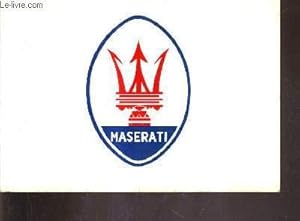 Bild des Verkufers fr L'HISTOIRE DES GRANDES MARQUES AUTOMOBILES - N 11 MASERATI. zum Verkauf von Le-Livre