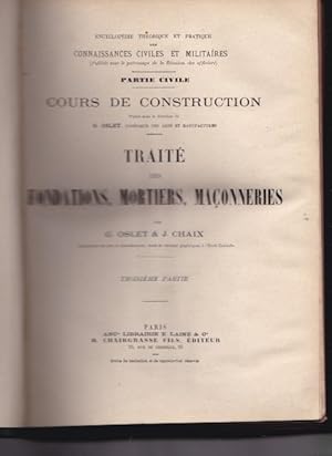 Encyclopedie Theorique et Pratique Des Connaissances Civiles et Militaires - Cours De Constructio...