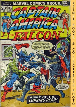 Image du vendeur pour Marvel Captain America And The Falcon: Night Of The Lurking Dead! - Vol. 1 No. 166, October 1973 mis en vente par Keener Books (Member IOBA)