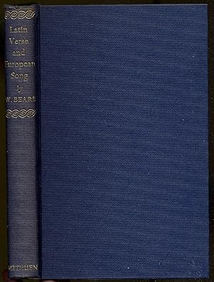 Imagen del vendedor de Latin Verse and European Song: A Study in Accent and Rhythm a la venta por Between the Covers-Rare Books, Inc. ABAA