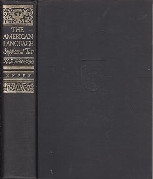 Seller image for American Language, Supplement II: an Inquiry Into the Development of English in the United States for sale by Jonathan Grobe Books