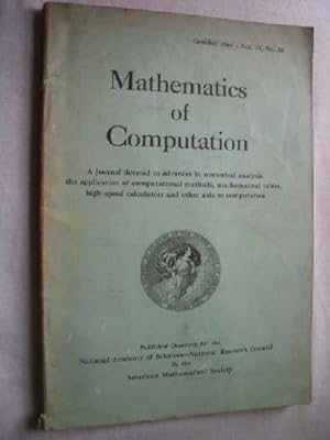 MATHEMATICS OF COMPUTATION. October 1964. Vol 18, nº 88