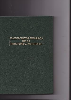 Seller image for Catalogo Descriptivo de los Manuscritos Hebreos de la Biblioteca Nacional for sale by Meir Turner