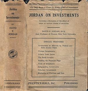 Seller image for Jordan On Investments for sale by Babylon Revisited Rare Books